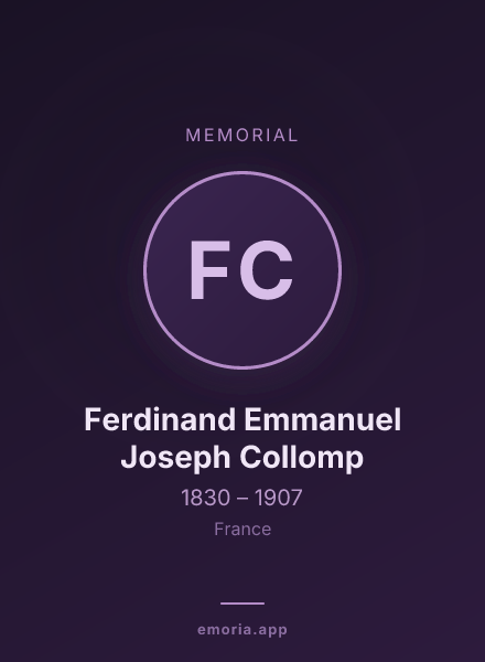 Memorial portrait of Ferdinand Emmanuel Joseph Collomp