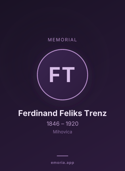 Memorial portrait of Ferdinand Feliks Trenz
