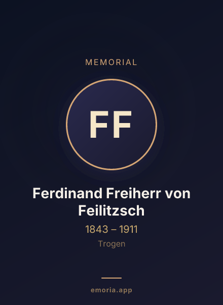 Memorial portrait of Ferdinand Freiherr von Feilitzsch