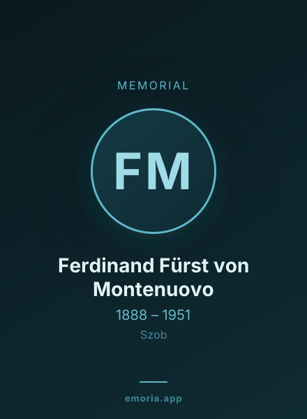Memorial portrait of Ferdinand Fürst von Montenuovo