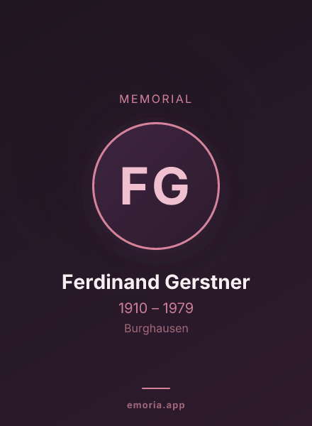 Memorial portrait of Ferdinand Gerstner
