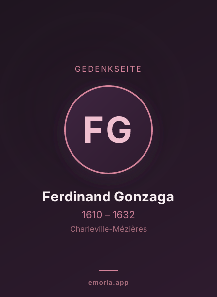 Gedenkportrait von Ferdinand Gonzaga