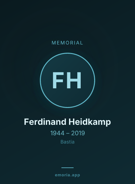 Memorial portrait of Ferdinand Heidkamp