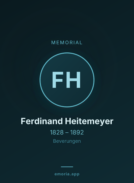 Memorial portrait of Ferdinand Heitemeyer