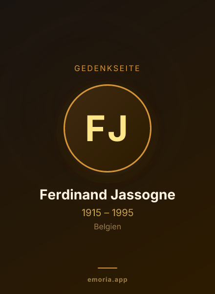 Gedenkportrait von Ferdinand Jassogne