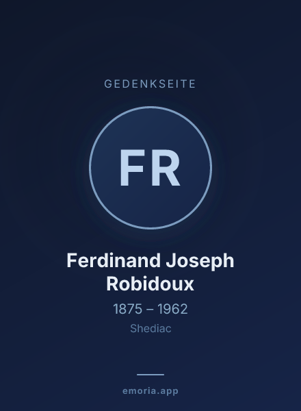 Gedenkportrait von Ferdinand Joseph Robidoux