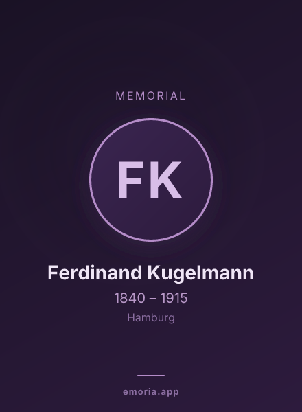 Memorial portrait of Ferdinand Kugelmann