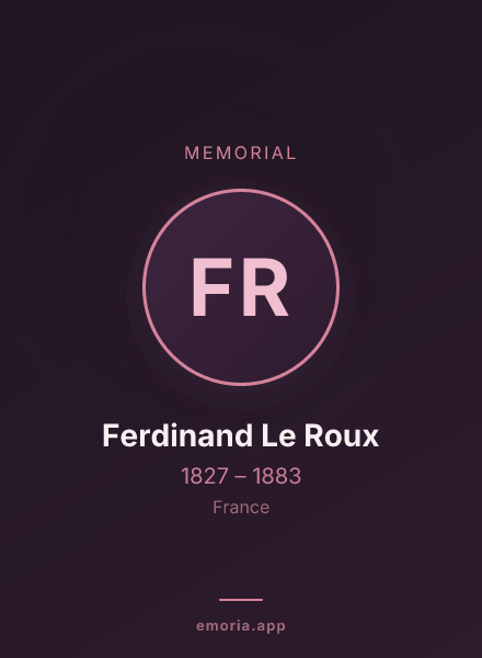 Memorial portrait of Ferdinand Le Roux