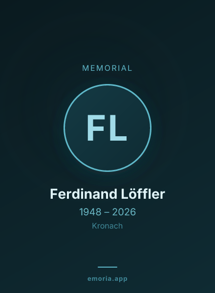 Memorial portrait of Ferdinand Löffler