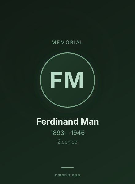 Memorial portrait of Ferdinand Man