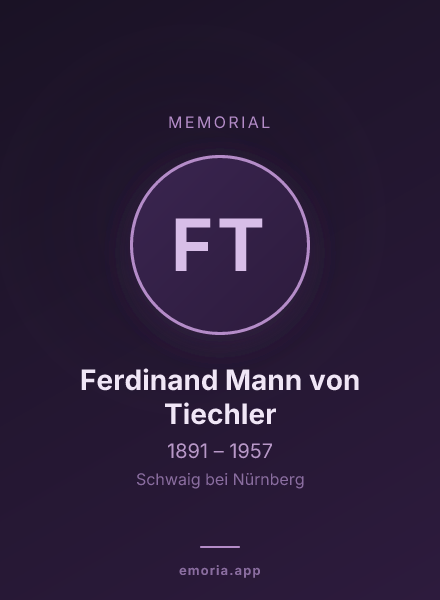 Memorial portrait of Ferdinand Mann von Tiechler