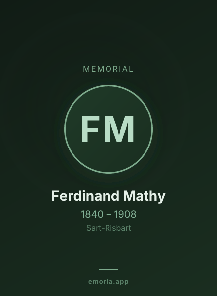 Memorial portrait of Ferdinand Mathy
