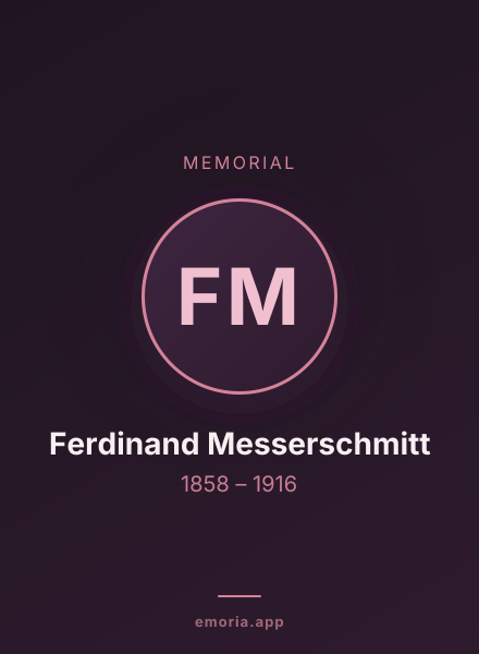 Memorial portrait of Ferdinand Messerschmitt