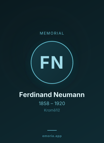 Memorial portrait of Ferdinand Neumann