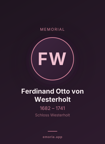 Memorial portrait of Ferdinand Otto von Westerholt