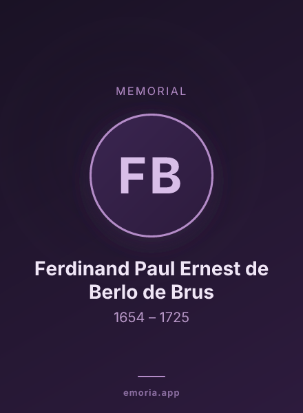 Memorial portrait of Ferdinand Paul Ernest de Berlo de Brus