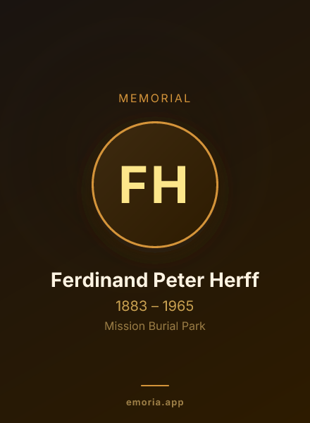 Memorial portrait of Ferdinand Peter Herff