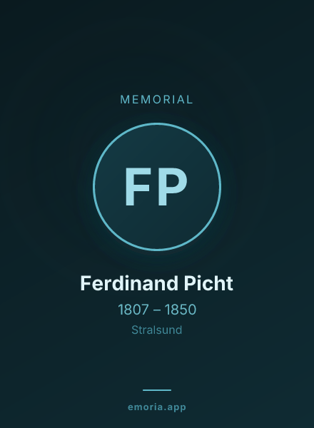 Memorial portrait of Ferdinand Picht