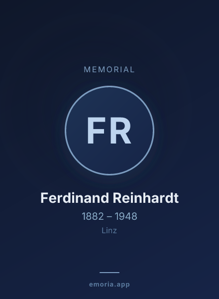 Memorial portrait of Ferdinand Reinhardt