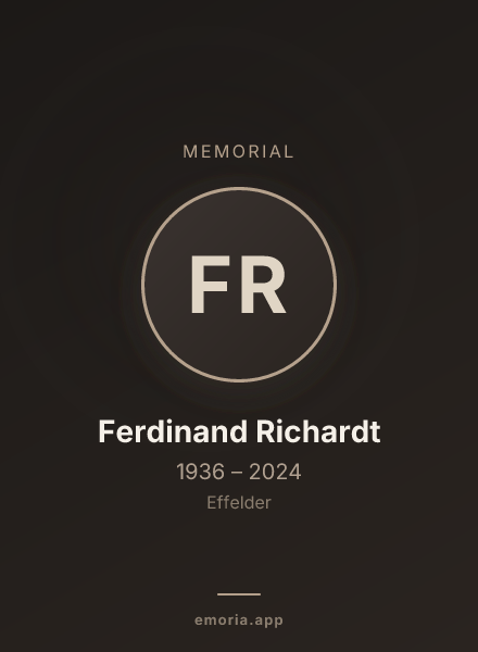 Memorial portrait of Ferdinand Richardt