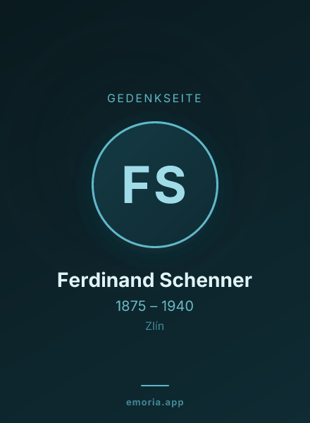 Gedenkportrait von Ferdinand Schenner