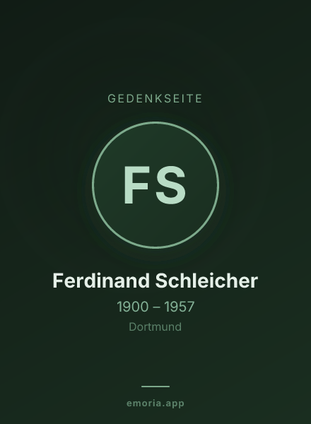 Gedenkportrait von Ferdinand Schleicher