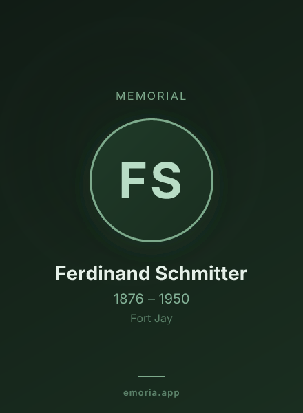 Memorial portrait of Ferdinand Schmitter