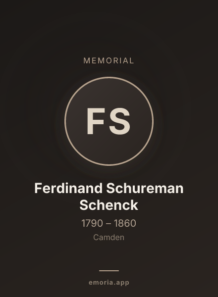 Memorial portrait of Ferdinand Schureman Schenck