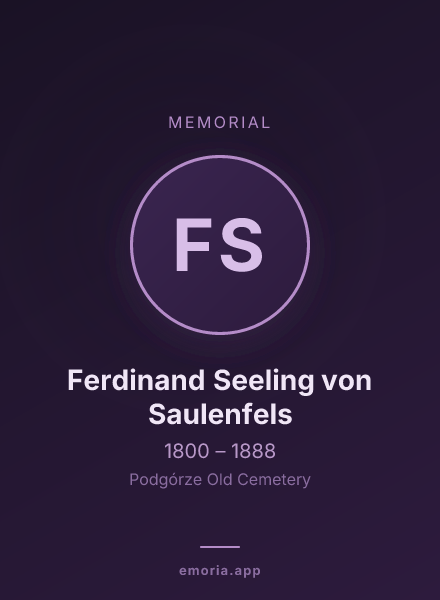 Memorial portrait of Ferdinand Seeling von Saulenfels