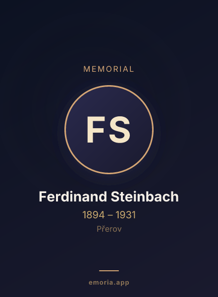 Memorial portrait of Ferdinand Steinbach