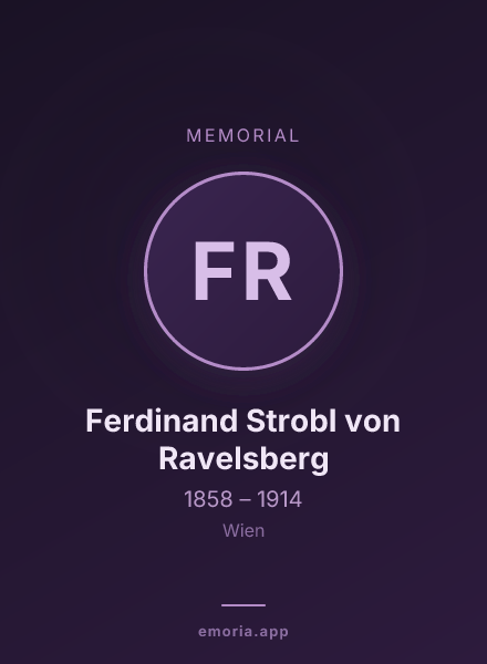 Memorial portrait of Ferdinand Strobl von Ravelsberg