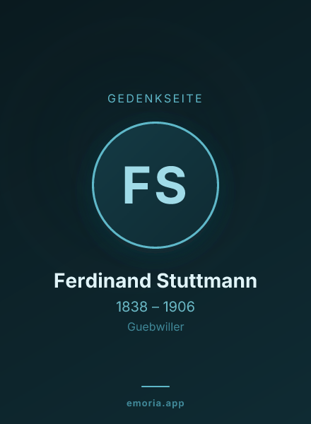 Gedenkportrait von Ferdinand Stuttmann