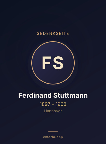Gedenkportrait von Ferdinand Stuttmann