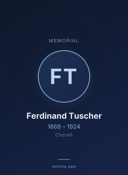Memorial portrait of Ferdinand Tuscher