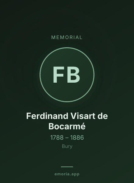 Memorial portrait of Ferdinand Visart de Bocarmé