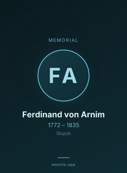 Memorial portrait of Ferdinand von Arnim