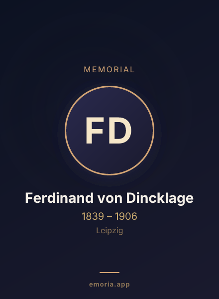 Memorial portrait of Ferdinand von Dincklage