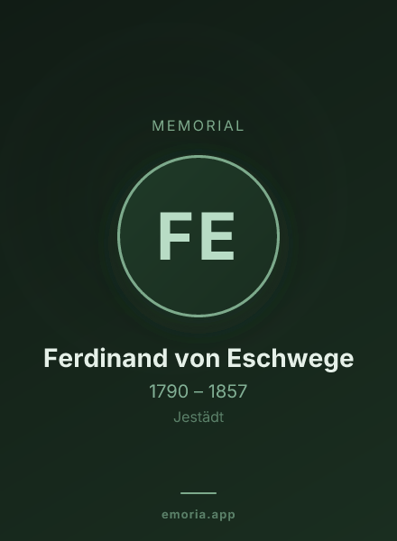 Memorial portrait of Ferdinand von Eschwege