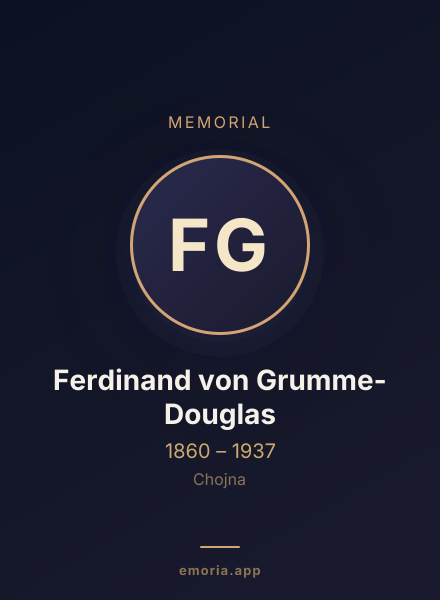 Memorial portrait of Ferdinand von Grumme-Douglas