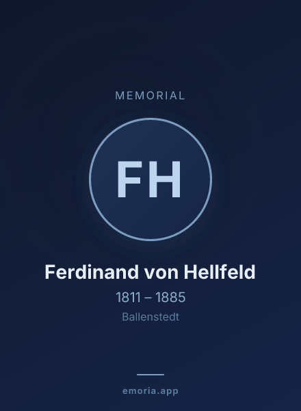 Memorial portrait of Ferdinand von Hellfeld