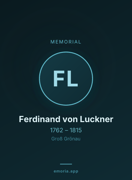 Memorial portrait of Ferdinand von Luckner
