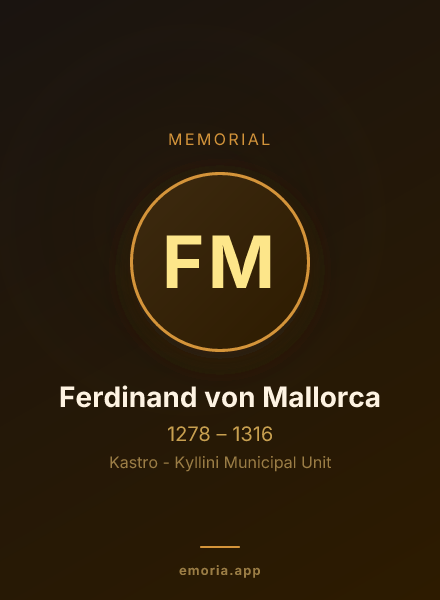 Memorial portrait of Ferdinand von Mallorca