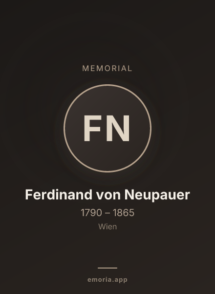 Memorial portrait of Ferdinand von Neupauer