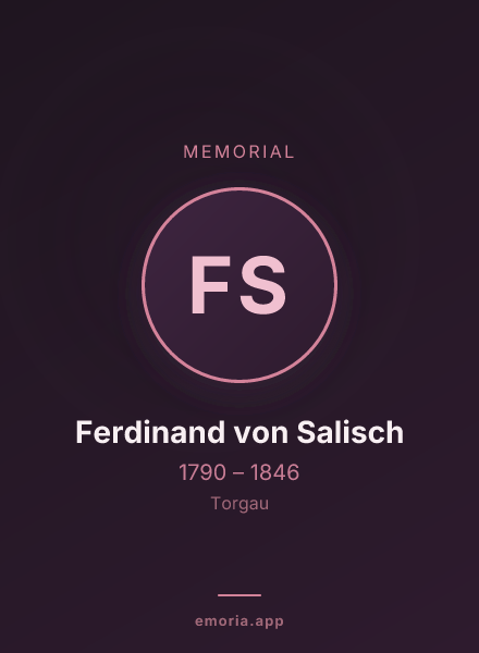 Memorial portrait of Ferdinand von Salisch
