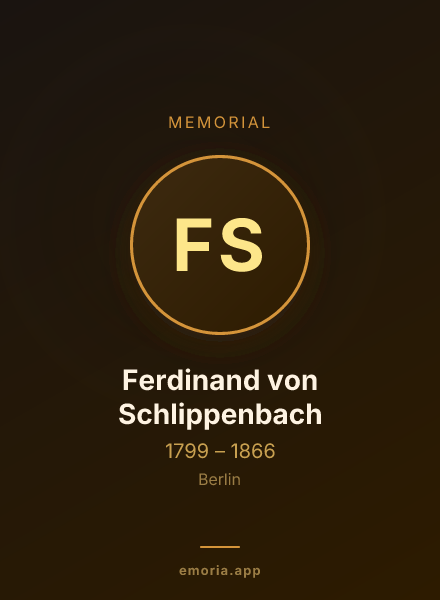 Memorial portrait of Ferdinand von Schlippenbach
