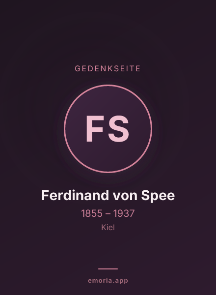 Gedenkportrait von Ferdinand von Spee