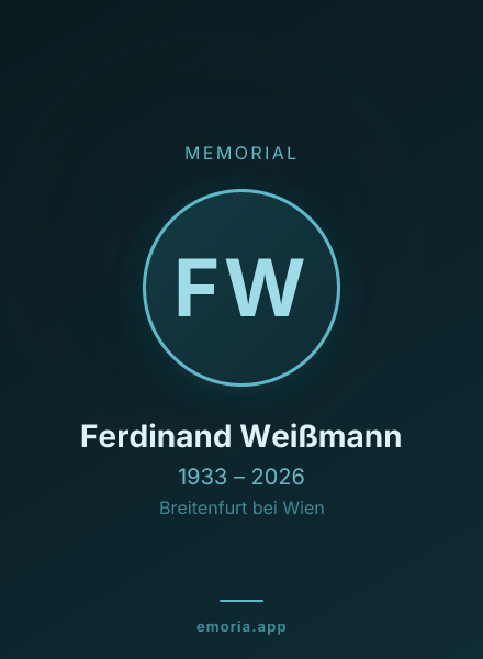Memorial portrait of Ferdinand Weißmann