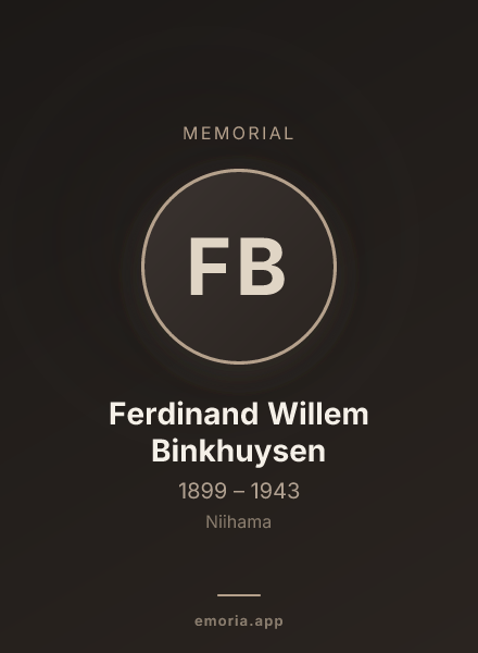 Memorial portrait of Ferdinand Willem Binkhuysen