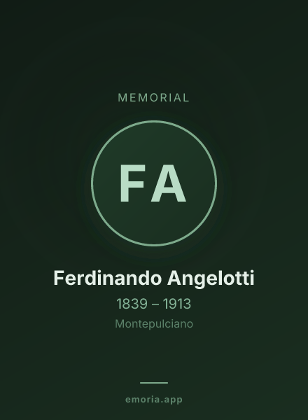 Memorial portrait of Ferdinando Angelotti
