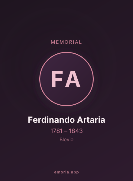 Memorial portrait of Ferdinando Artaria